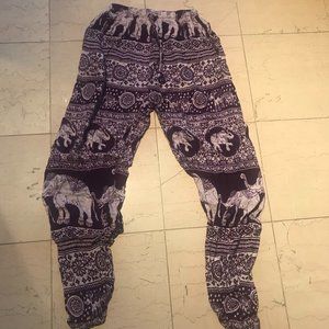 Nepal Purple Elephant Pants